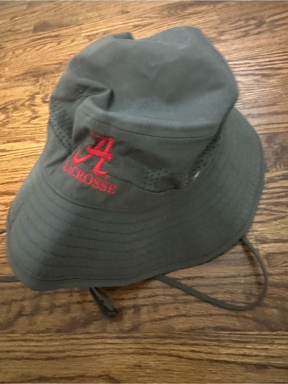 University of Alabama Lacrosse Embroidered Gray Bucket Hat